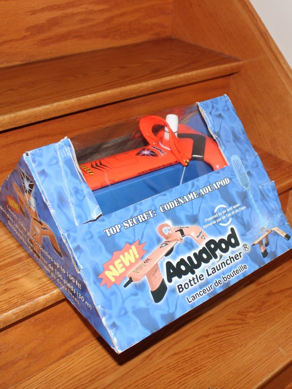 damaged box❤️AQUAPOD Original Rocket Water Bottle Launcher Kit Launch Soda 100ft